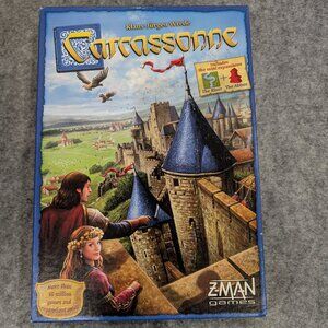 Carcassonne Board Game with The River and The Abbot Expansions (2014 Edition)
